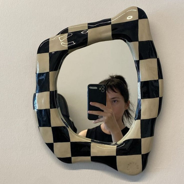 CheckerBoard Aesthetic Mini Mirror (Pre Order)