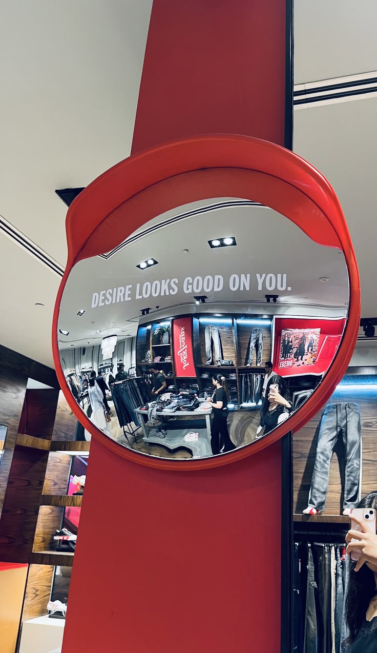 "DESIRE LOOKS GOOD ON YOU" Aesthetic Outdoor Mirror (Pre Order)