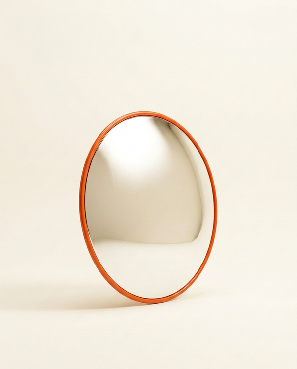 STASHED® Wide-Angle Spherical Mirror Sunset Orange